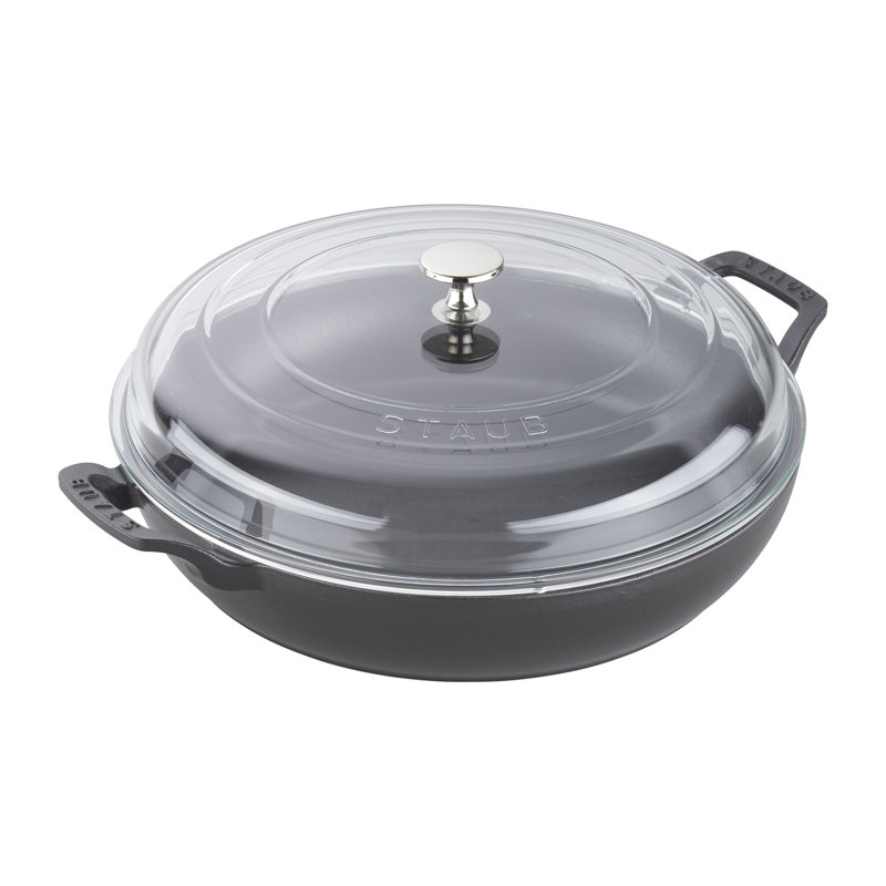 Staub Cast Iron 3.5 qt. Round Braiser with Glass Lid & Reviews Wayfair